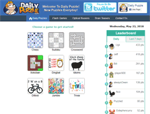 Tablet Screenshot of dailypuzzle.com